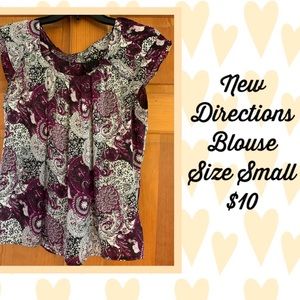 New Directions Patterned Shirt